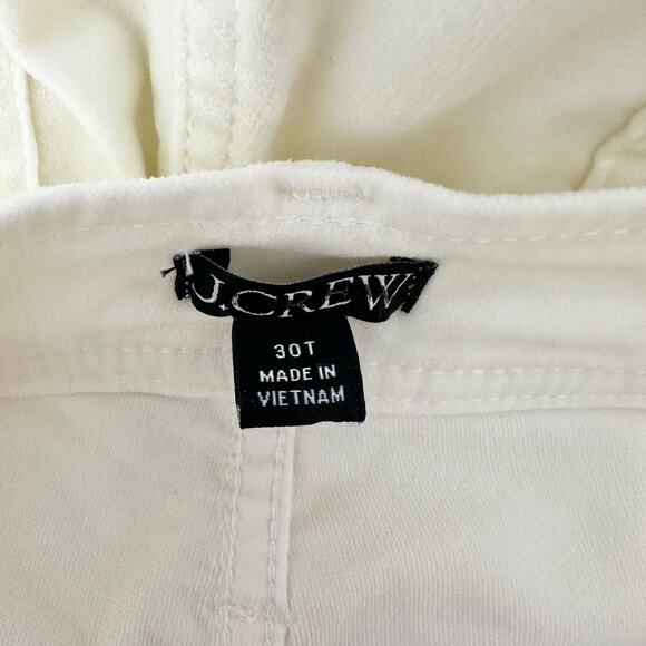 NEW J.Crew Tall Wide Leg Velvet Sailor Trouser High Waist Preppy Ivory US 30 - Picture 11 of 13